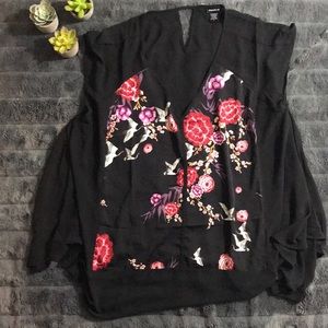 Torrid sheer blouse with Japanese print!